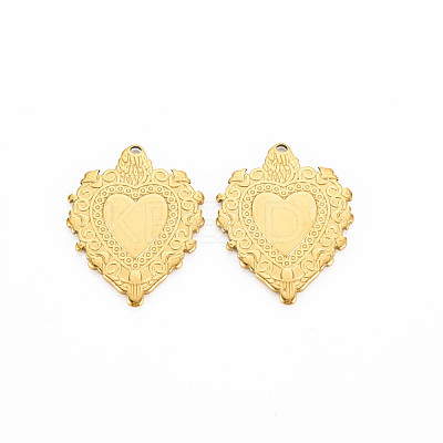 201 Stainless Steel Pendants STAS-S119-152G-1