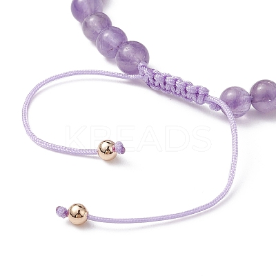 Natural Mixed Gemstone & Pearl Braided Bead Bracelets BJEW-JB09718-1