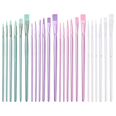 24Pcs 4 Colors Sector Painting Brush DRAW-ME0001-01-1
