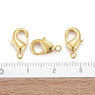 Brass Lobster Claw Clasps KK-902-G-NF-1
