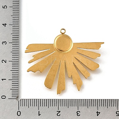 304 Stainless Steel Pendants LS-STAS-V006-01G-03-1