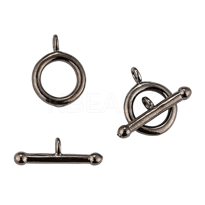 Brass Ring Toggle Clasps LS-KK-L116-30B-1