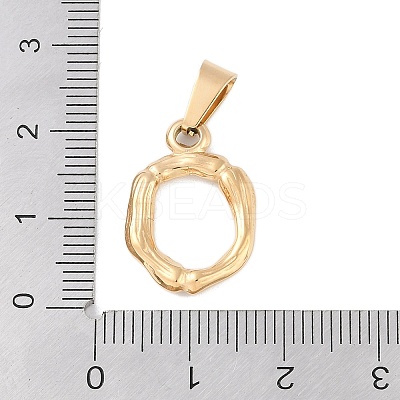 304 Stainless Steel Pendants STAS-F235-01G-O-1