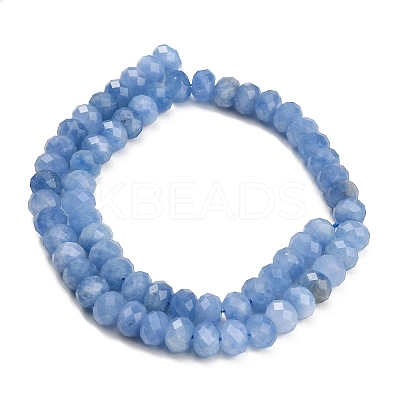 Faceted Dyed Natural White Jade Beads Strands GG-CBAE966-01A-T-1