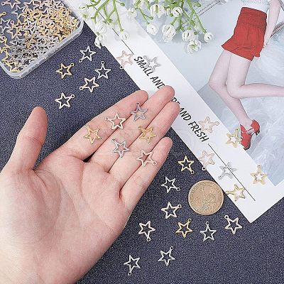 304 Stainless Steel Pendants STAS-UN0017-17-1