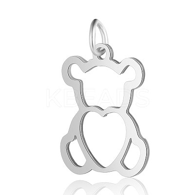 Tarnish Resistant 201 Stainless Steel Pendants STAS-S105-T584-1-1