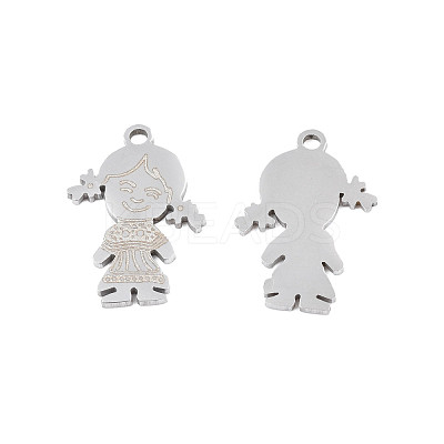 Non-Tarnish 201 Stainless Steel Pendants STAS-N091-143P-1