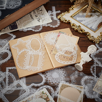 8 Sets 8 Styles PET Scrapbook Decorative Stickers DIY-OC0010-22-1
