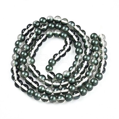 Baking Paint Transparent Glass Beads X1-DGLA-N011-8mm-07-1