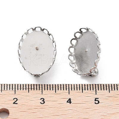Non-Tarnish 304 Stainless Steel Brooch Base Settings FIND-D035-01A-P-1