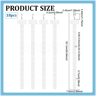 Plastic Hanging Merchandise Strips KY-WH0046-185-1