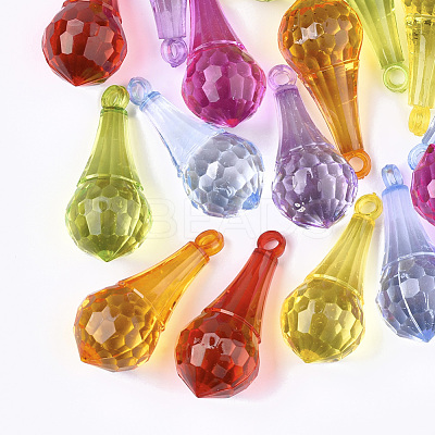 Transparent Acrylic Pendants X-TACR-S133-047-1