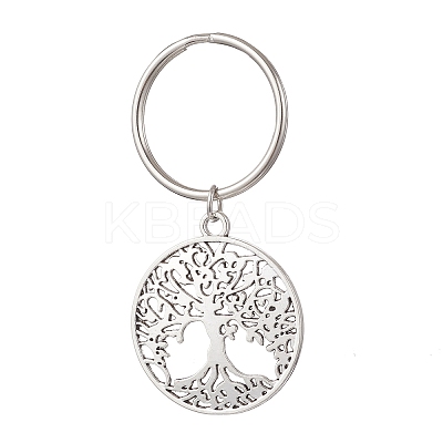 Tibetan Style Alloy Pendant Keychains KEYC-JKC01352-1