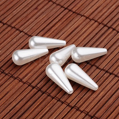 Teardrop Acrylic Imitation Pearl Beads LS-X-OACR-O002-2777-1