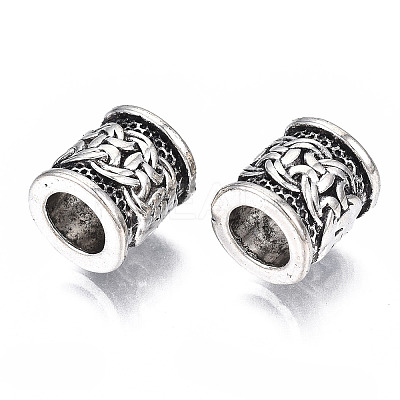 Tibetan Style Alloy European Beads X-TIBEB-N005-068-1