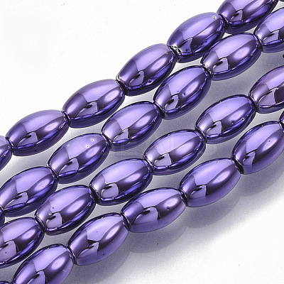 Electroplated Non-magnetic Synthetic Hematite Beads Strands G-S365-002A-1