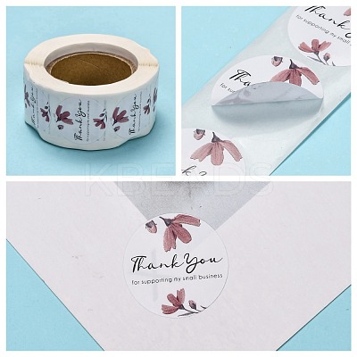 1 Inch Thank You for Supporting My Small Business Stickers X-DIY-M005-C07-1