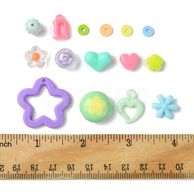 DIY Acrylic & Polymer Clay Beads Jewelry Making Findings Kits DIY-FS0006-86-1