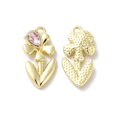 Glass Flower Of Life Pendant PALLOY-K001-073G-02-1