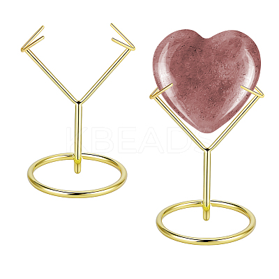 Alloy Mineral Stone Display Holder ODIS-WH0030-239LG-1