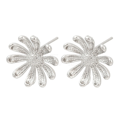 Brass Stud Earring Findings LS-KK-Z099-05P-01-1