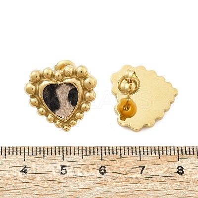 304 Stainless Steel Stud Earrings for Women EJEW-K268-15G-1