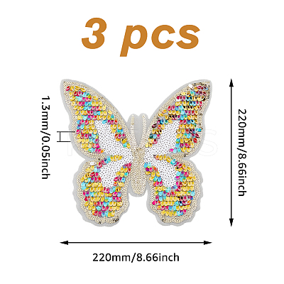 Butterfly Polyester Embroidery Ornaments Accessories DIY-WH0502-88-1