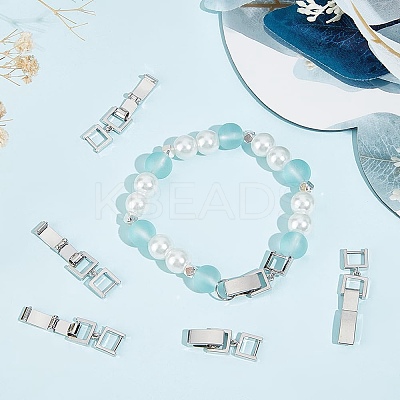 6Pcs Brass Fold Over Clasps KK-BBC0014-97P-1