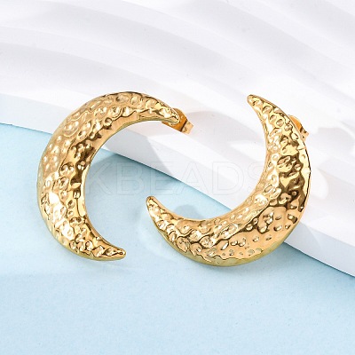 304 Stainless Steel Stud Earrings for Women EJEW-K306-14G-1
