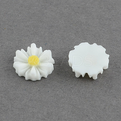 Flatback Hair & Costume Accessories Ornaments Scrapbook Embellishments Resin Flower Daisy Decoden Cabochons CRES-Q102-03-1-1