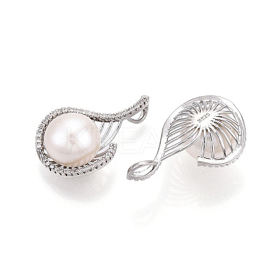 Natural Cultured Freshwater Pearl Pendants PEAR-N020-07P-1