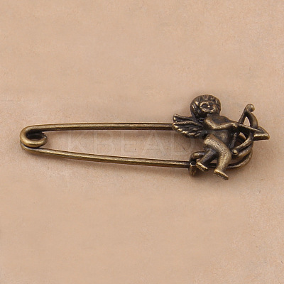 Tibetan Style Alloy Brooches JEWB-N0004-003L-1
