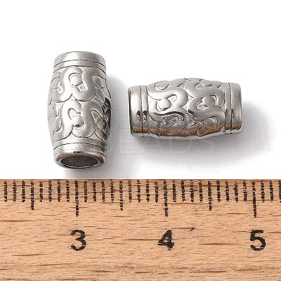 Non-Tarnish 304 Stainless Steel European Beads STAS-I305-195P-1