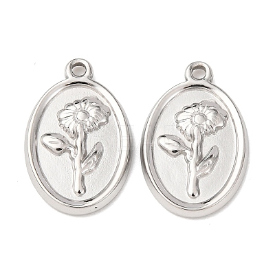 304 Stainless Steel Pendants STAS-I358-12P-07-1