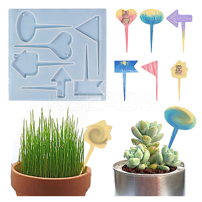 DIY Food Grade Silicone Plant Label Molds LS-SIMO-PW0014-23-1