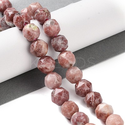 Natural Plum Blossom Jasper Beads Strands G-NH0021-A20-02-1