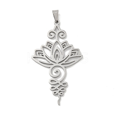 304 Stainless Steel Pendants STAS-M067-01P-1