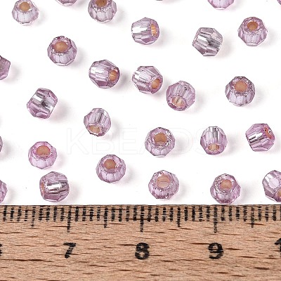 Silver Lined Glass Seed Beads SEED-T007-18A-10-1