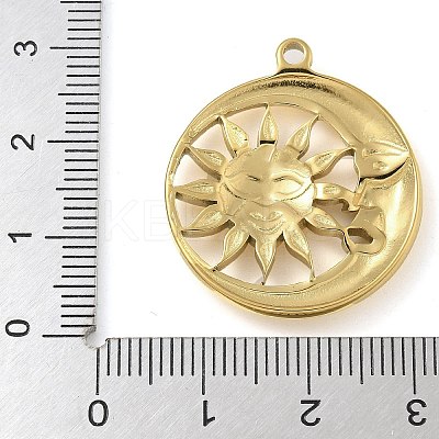 Ion Plating(IP) 304 Stainless Steel Pendants STAS-B075-10G-03-1