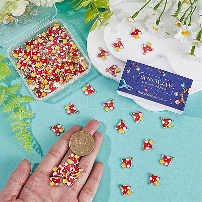 120Pcs Autumn Theme Alloy Enamel Charms ENAM-SC0005-86-1
