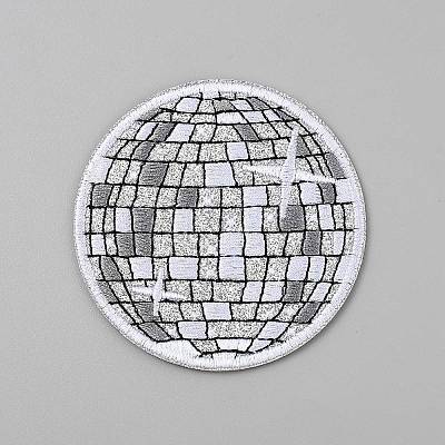 Polyester Iron on/Sew On Patches PATC-WH0022-04C-1