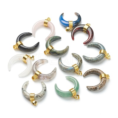 Natural & Synthetic Gemstone Pendants G-A017-G-1
