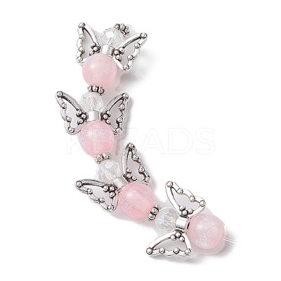 3 Strands 3 Colors DIY Resin Beaded Strands Set AJEW-JB01179-03-1