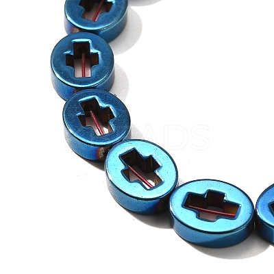 Electroplated Synthetic Non-magnetic Hematite Beads Strands G-L613-Z01-02A-1