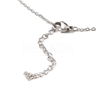 Non-Tarnish Stainless Steel Pendants Necklaces LS-NJEW-K267-01G-P-1