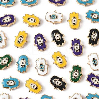 30Pcs Alloy Enamel Beads ENAM-FS0003-56-1