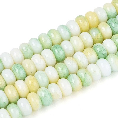 Glass Beads Strands GLAA-N059-5x8mm-45-1