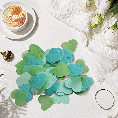 5 Bags Paper Heart Confetti AJEW-CP0011-74A-1