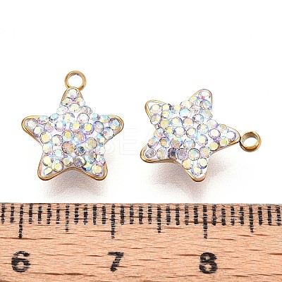 Ion Plating(IP) 201 Stainless Steel Charms STAS-N109-216B-G-1