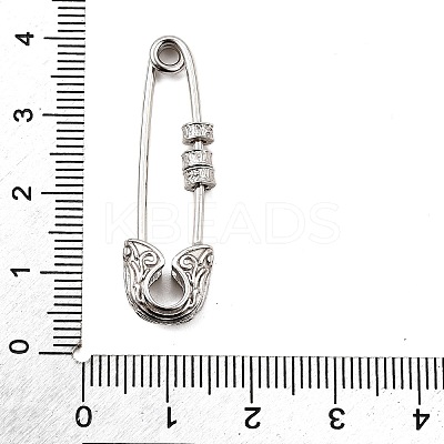 925 Sterling Silver Emanuele Bicocchi Safety Pins JEWB-Q050-01AS-1